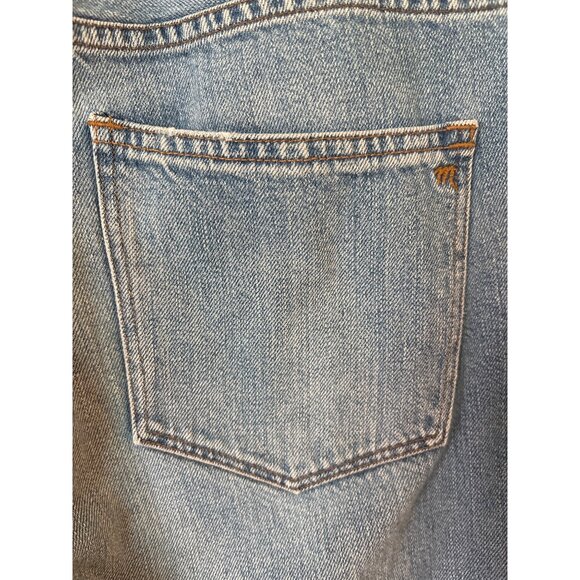 Madewell Jeans Size 32 X 29 Straight Leg Mid Wash 100% Cotton Ankle Comfort - Picture 8 of 10